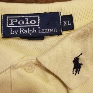 Mens polo Ralph lauren  yellow long sleeve shirt